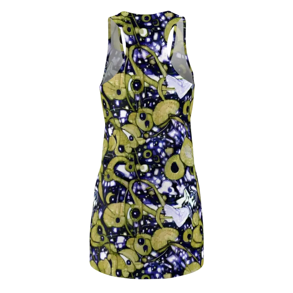 Olive Afterglow on Racerback Dress — Back