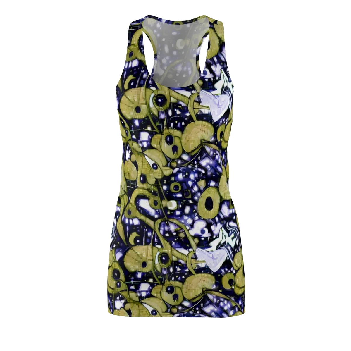 Olive Afterglow on Racerback Dress — Front