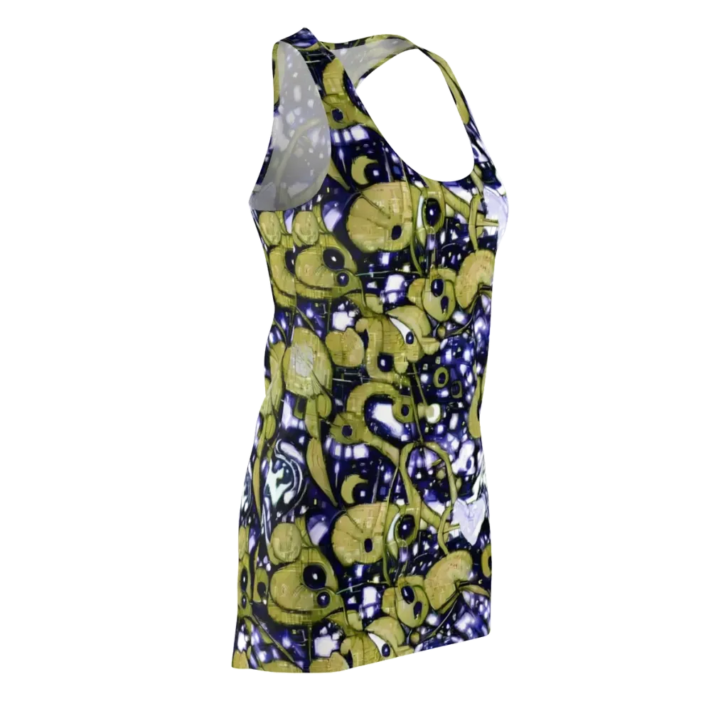 Olive Afterglow on Racerback Dress — Front Side