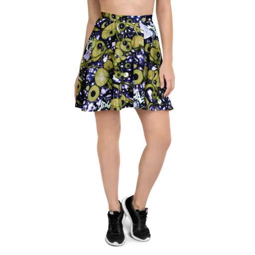 Olive Afterglow on a Skater Skirt