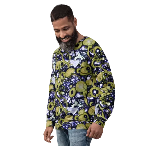 Olive Afterglow on a Sweatshirt