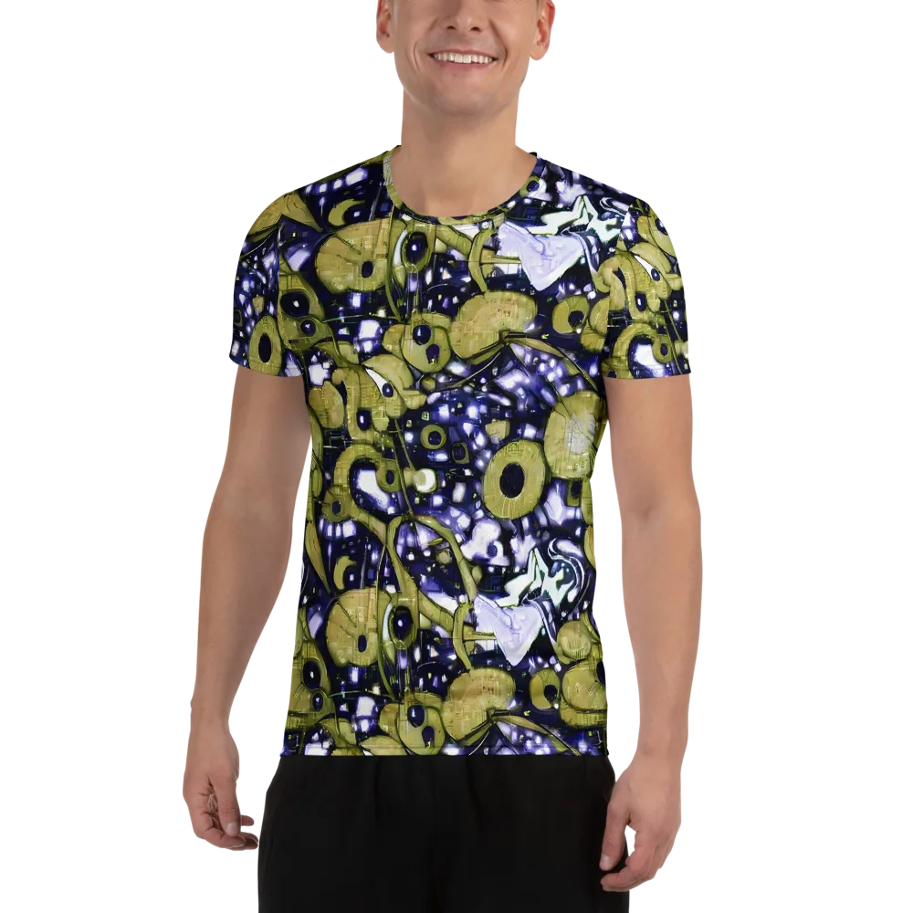 Olive Afterglow on Men's Athletic T-Shirt — Front