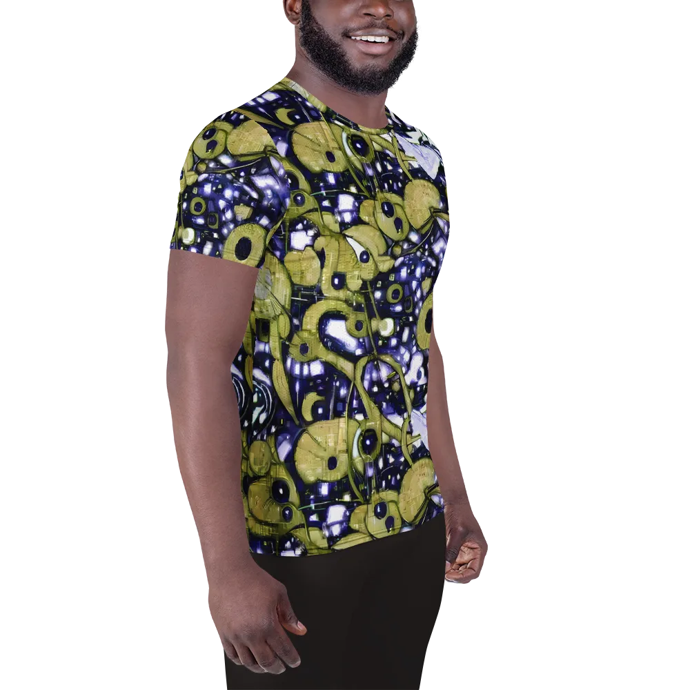 Olive Afterglow on Men's Athletic T-Shirt — Right