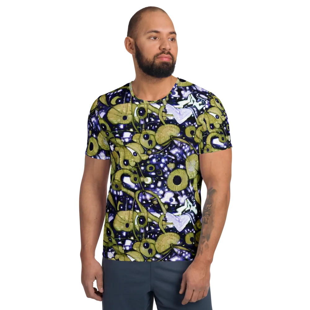 Olive Afterglow on Men's Athletic T-Shirt — Front