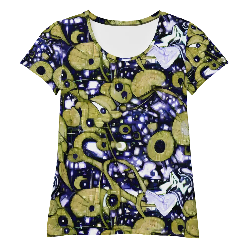 Olive Afterglow on Women's Athletic T-Shirt — Front