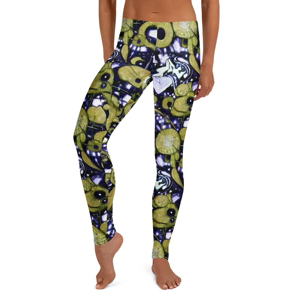 Olive Afterglow on Leggings — Front