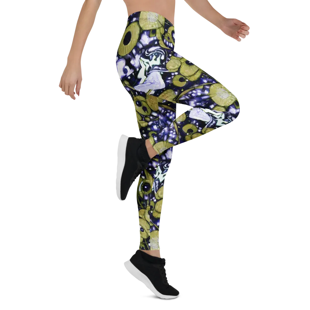 Olive Afterglow on Leggings — Right