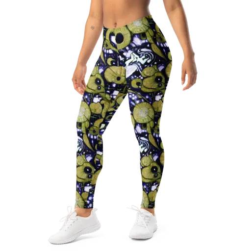Olive Afterglow on a Leggings