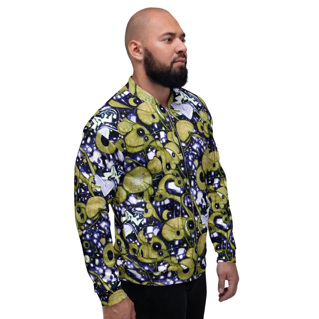 Olive Afterglow on Bomber Jacket — Right