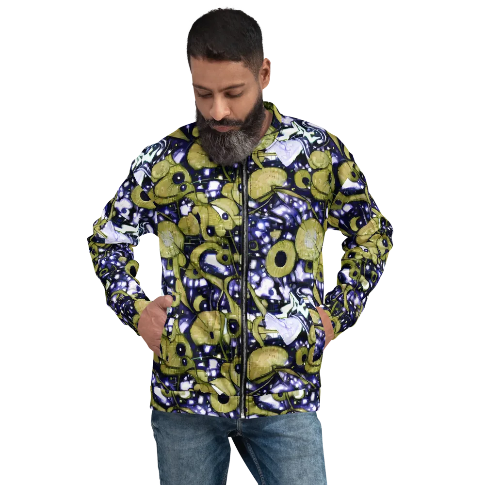 Olive Afterglow on Bomber Jacket — Front