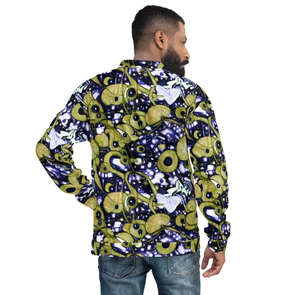 Olive Afterglow on Bomber Jacket — Back