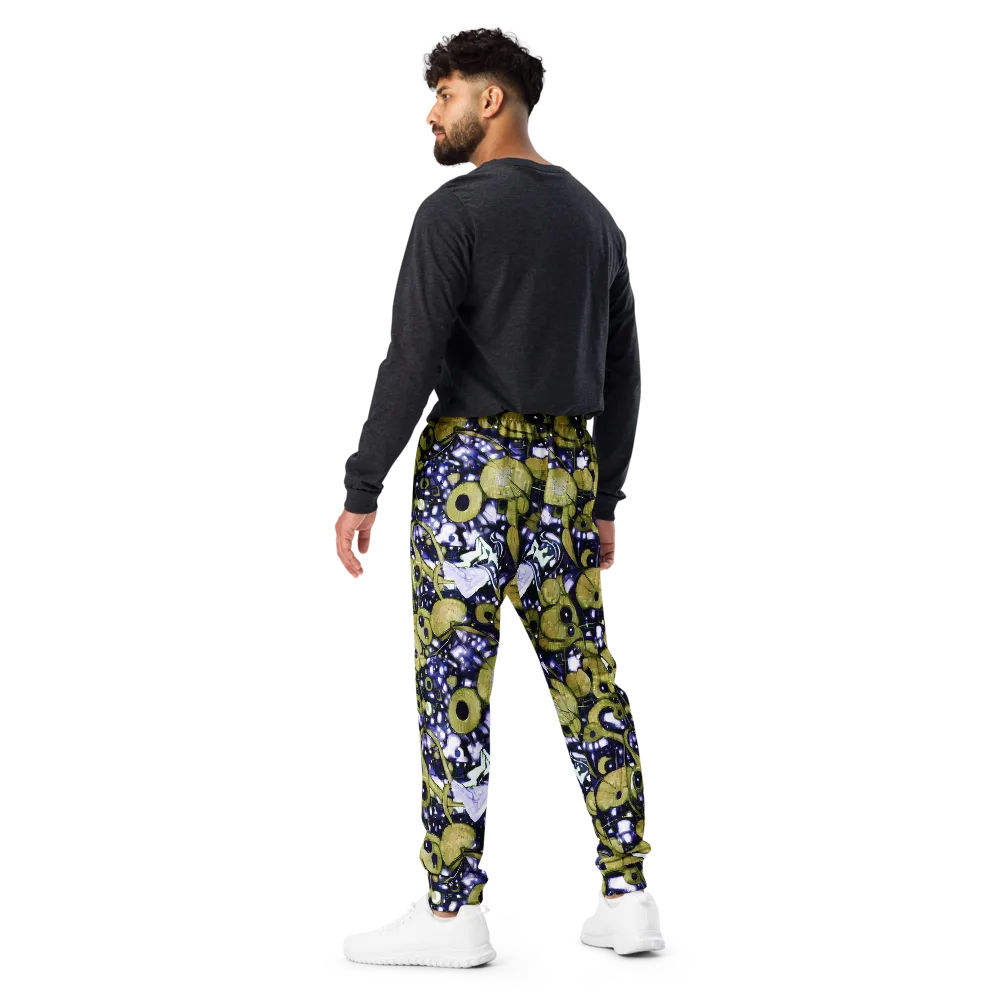 Olive Afterglow on Men's Joggers — Back