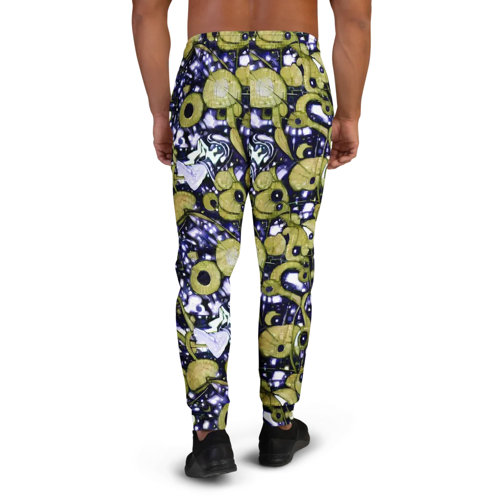 Olive Afterglow on Men's Joggers — Back