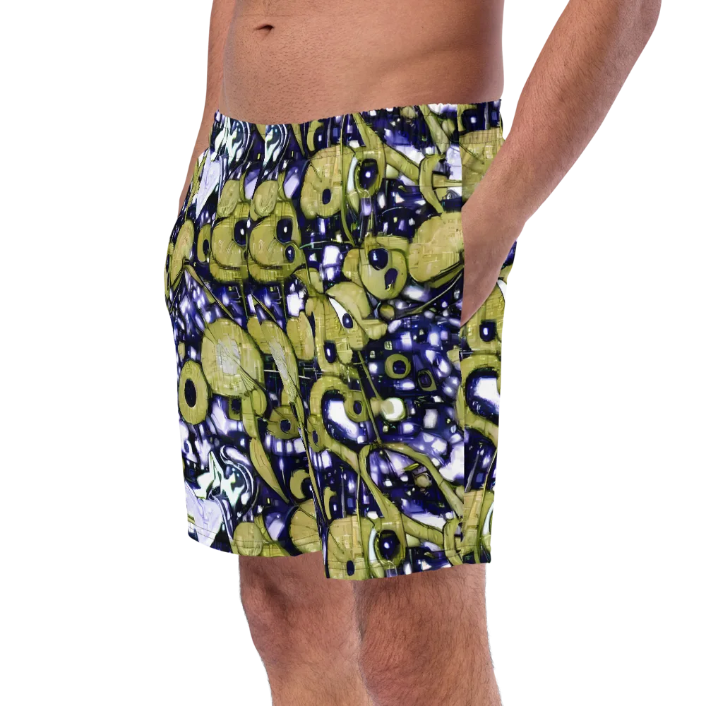 Olive Afterglow on Swim Trunks — Left Front