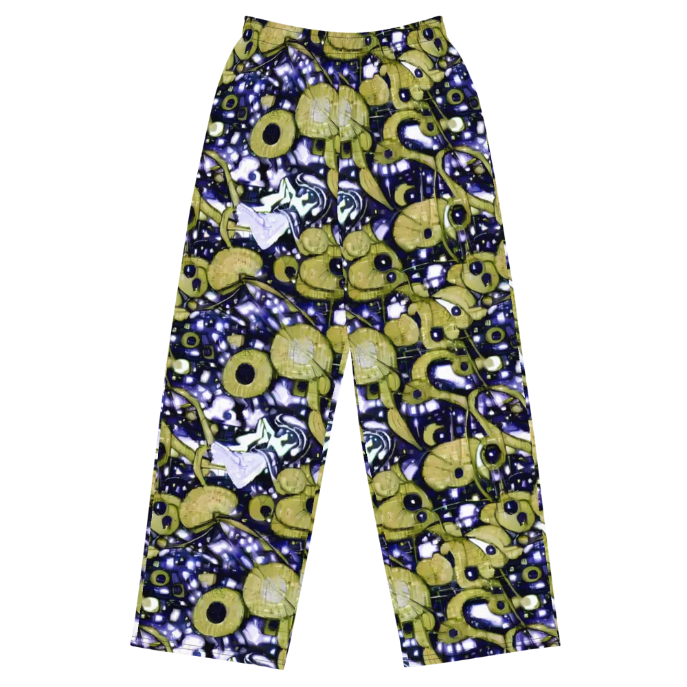 Olive Afterglow on Wide-Leg Pants — Front