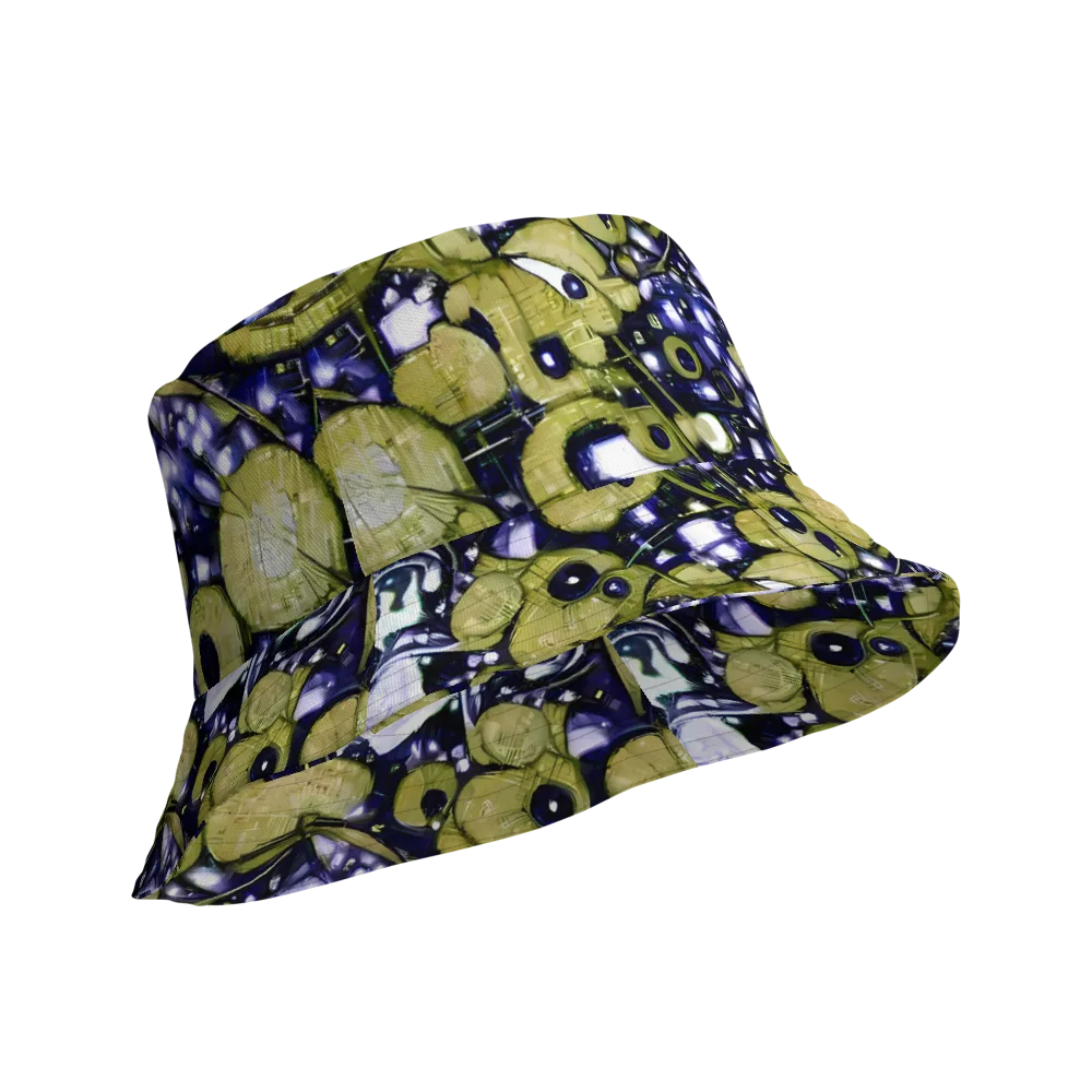 Olive Afterglow on Reversible Bucket Hat — Product details Outside