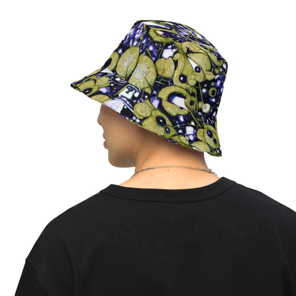 Olive Afterglow on Reversible Bucket Hat — Back Inside
