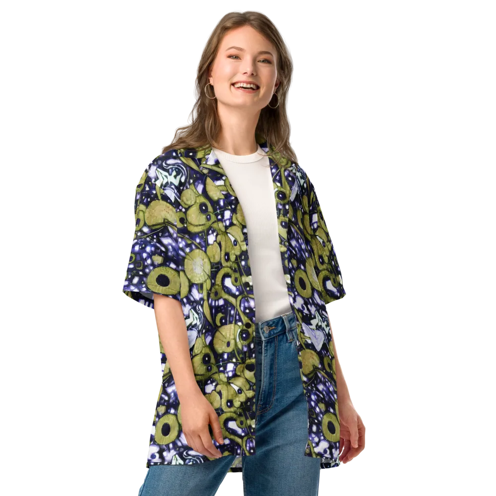 Olive Afterglow on Button Shirt — Front