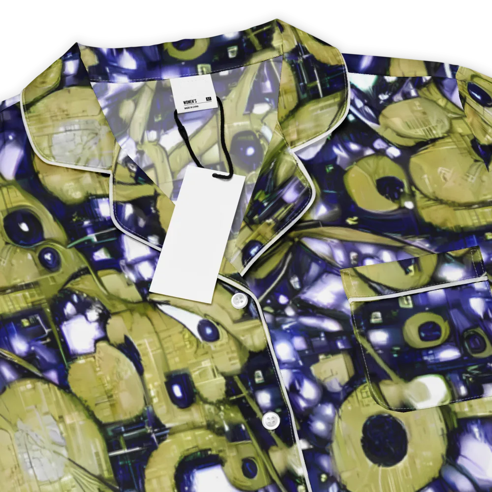 Olive Afterglow on Women's Short Sleeve Pajama Top — Product details