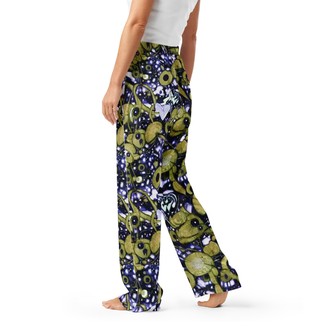 Olive Afterglow on Women's Pajama Pants — Left