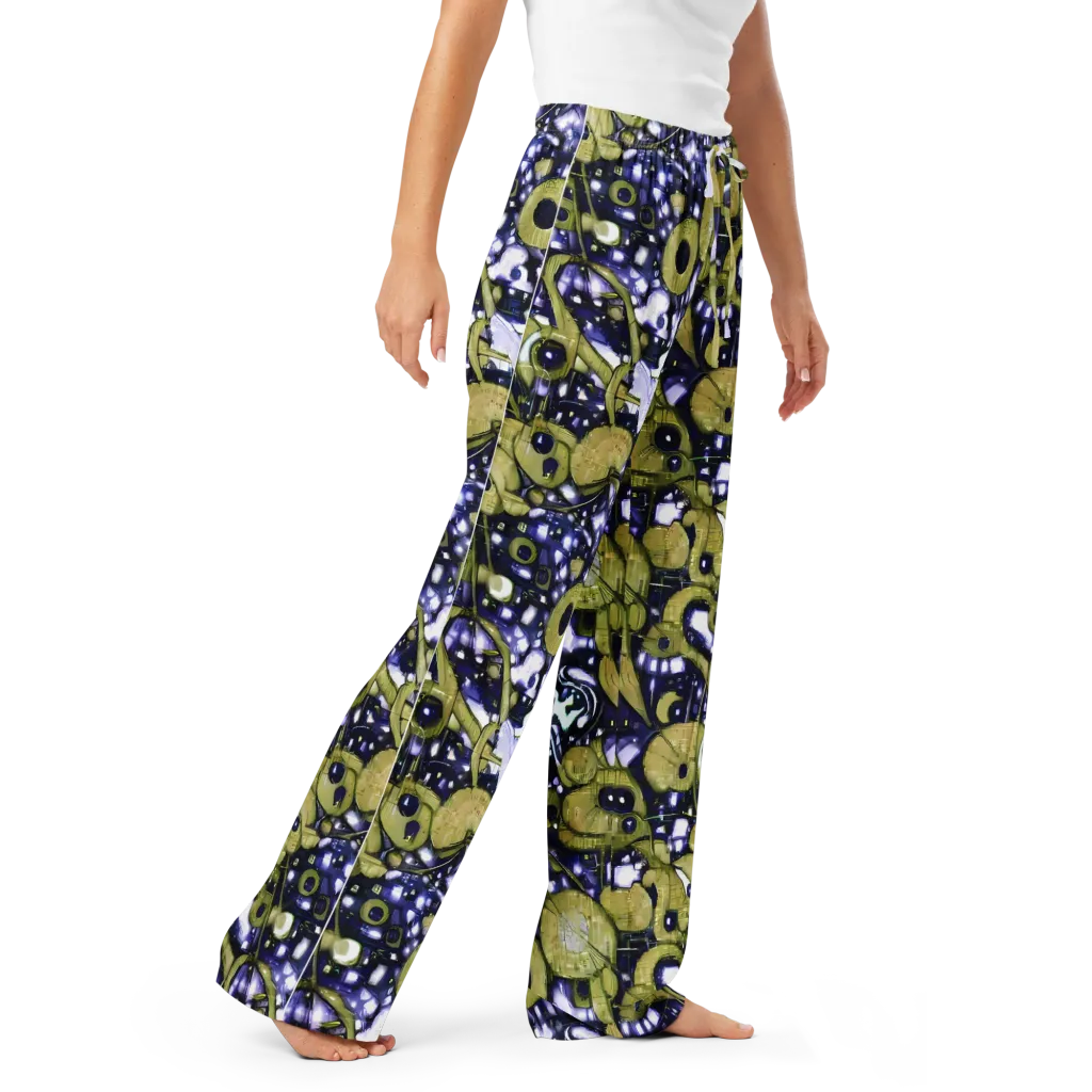 Olive Afterglow on Women's Pajama Pants — Right Front
