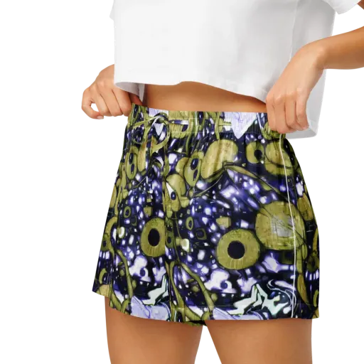 Olive Afterglow on a Women's Pajama Shorts