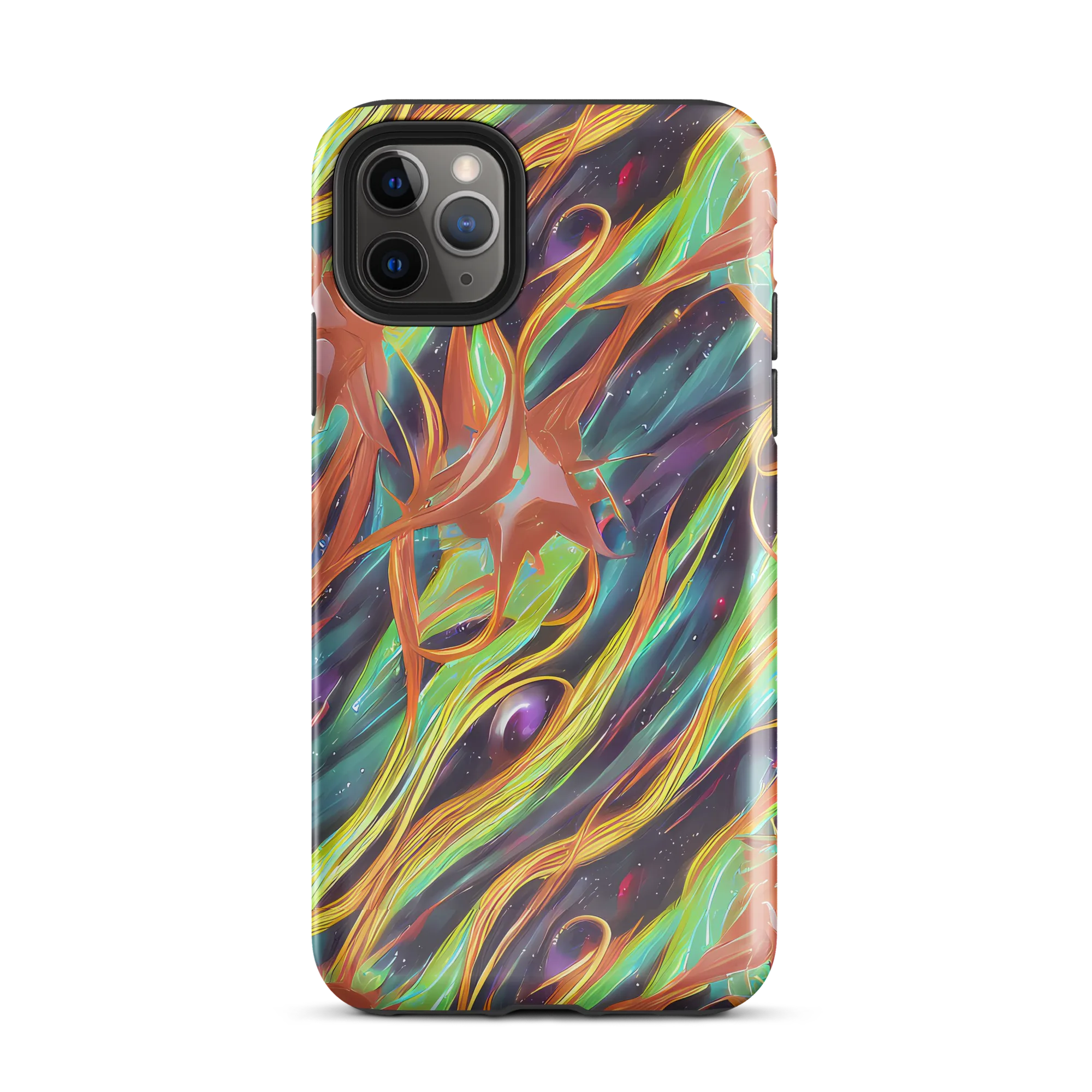 Neon Tidal Bloom on Tough Case for iPhone® — Front