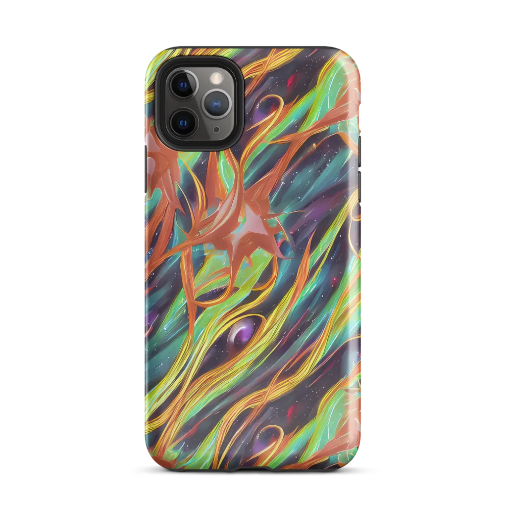 Neon Tidal Bloom on Tough Case for iPhone® — Front