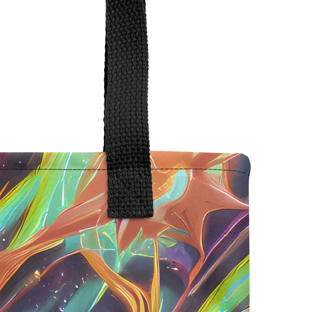 Neon Tidal Bloom on Tote Bag — Product details