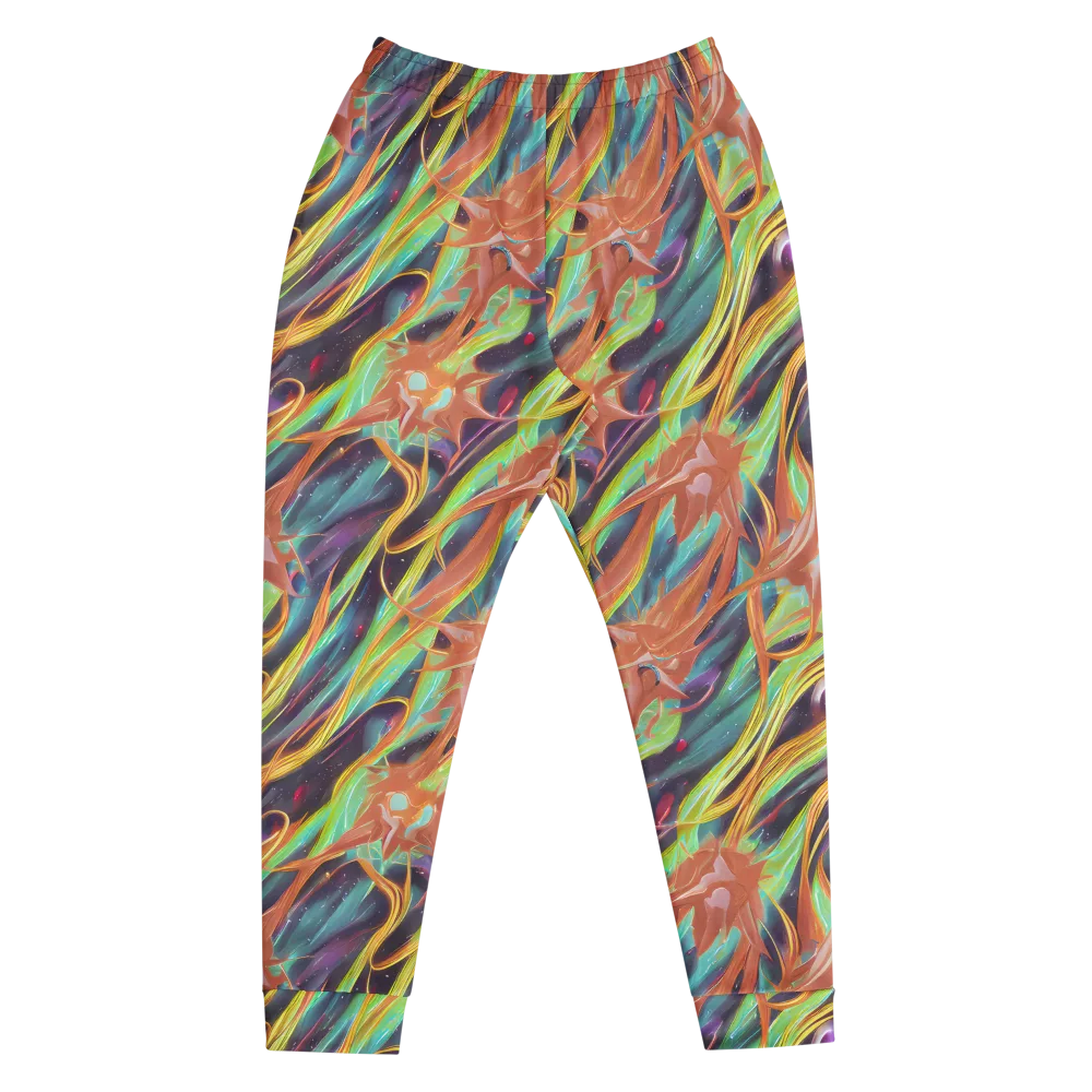 Neon Tidal Bloom on Men's Joggers — Front