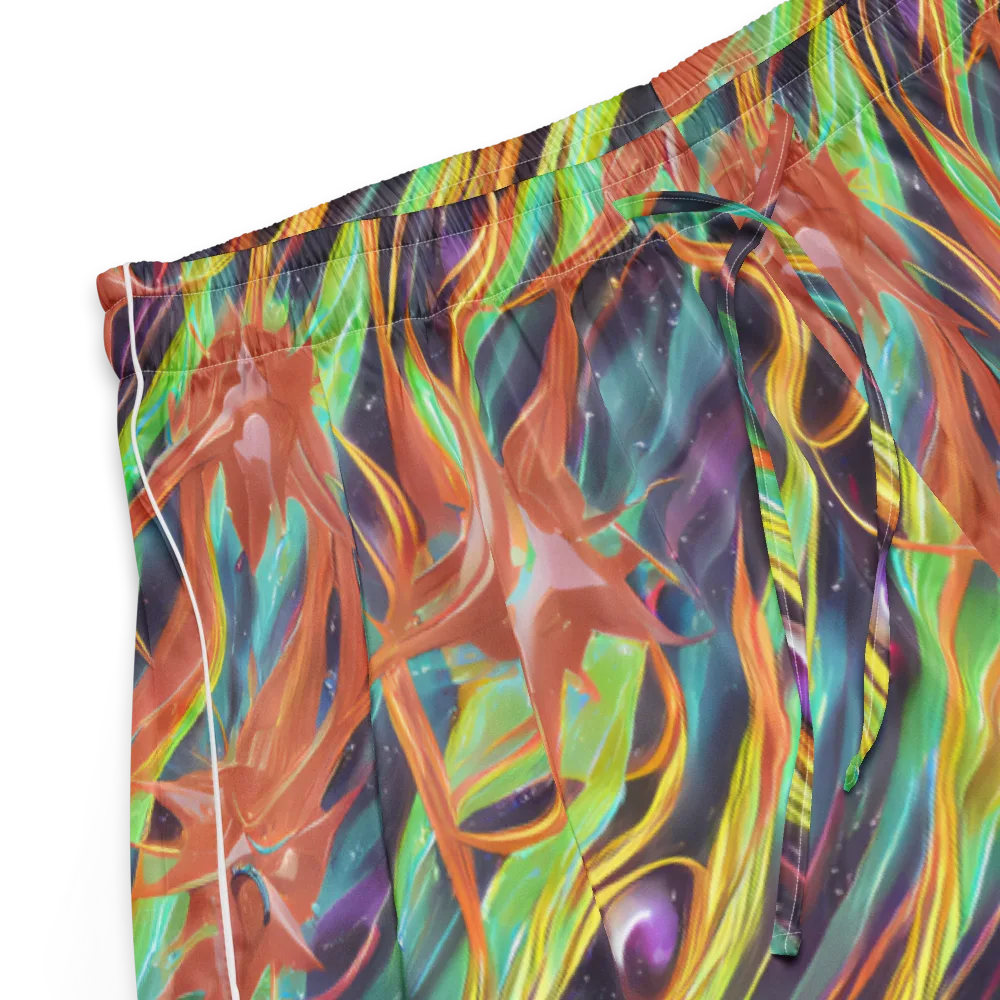 Neon Tidal Bloom on Women's Pajama Shorts — Product details