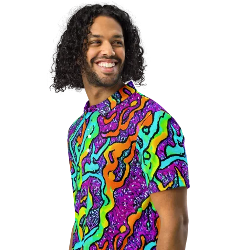 Acid Rhapsody on a Men's Slim Fit Polo Shirt