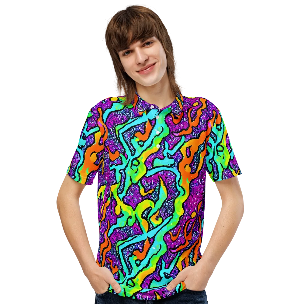Acid Rhapsody on Men's Slim Fit Polo Shirt — Front