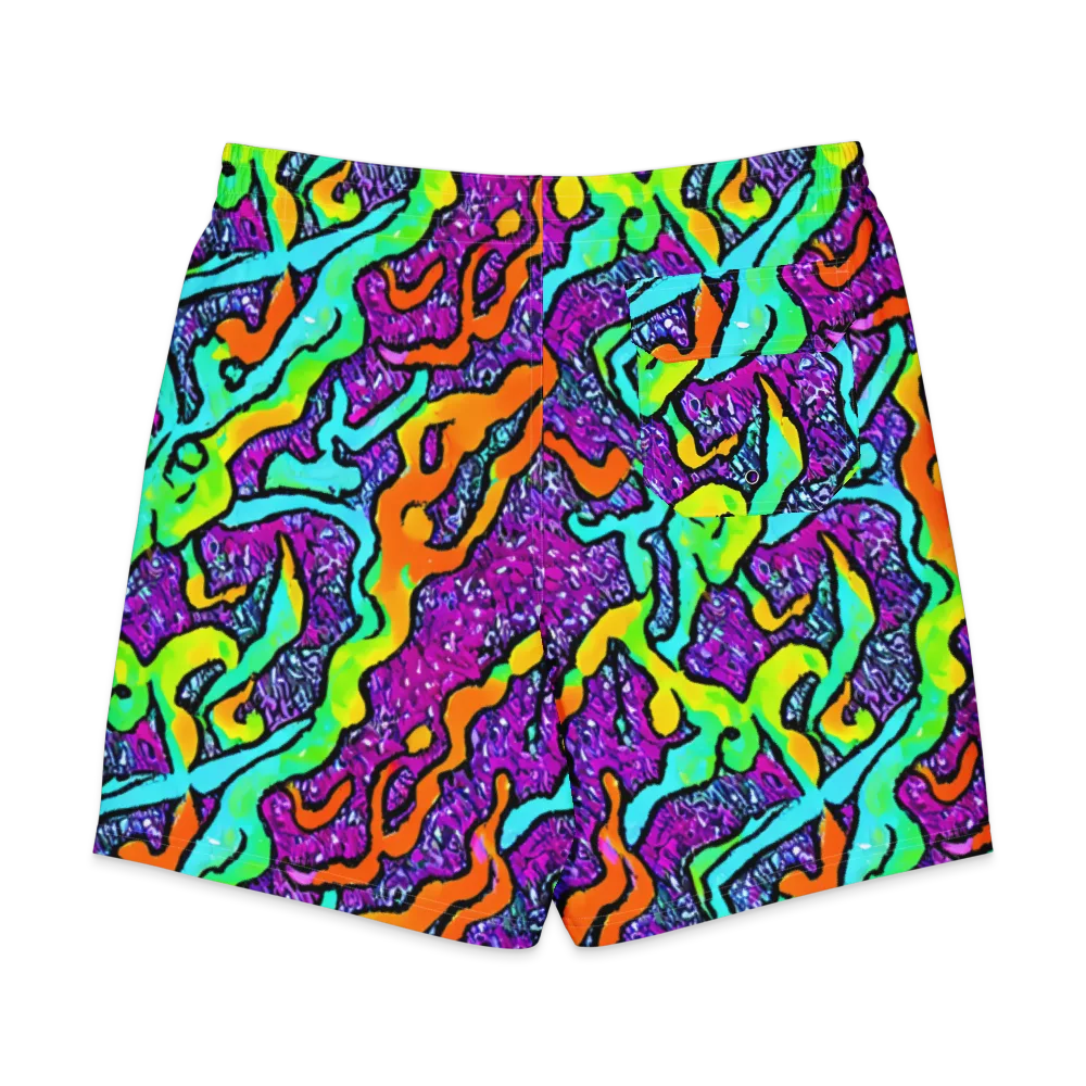Acid Rhapsody on Men's Board Shorts — Back