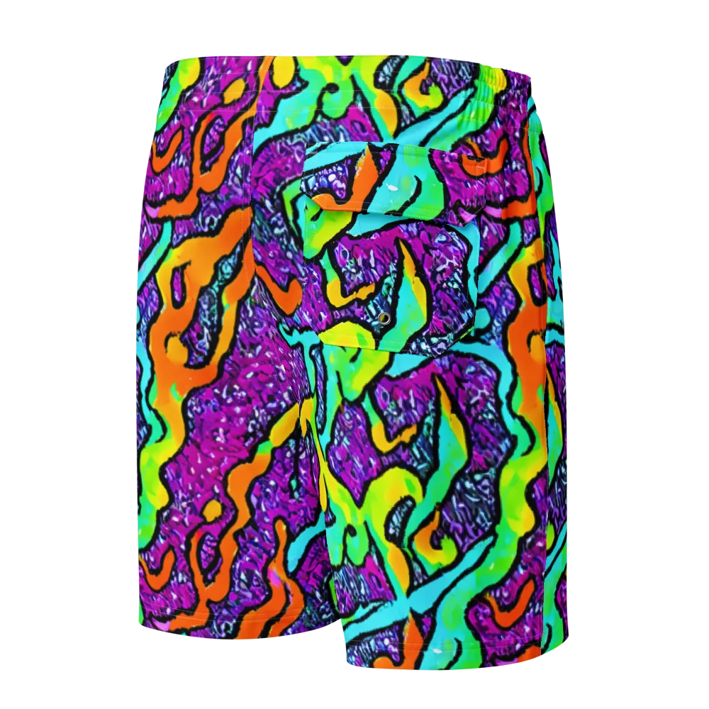 Acid Rhapsody on Men's Board Shorts — Back