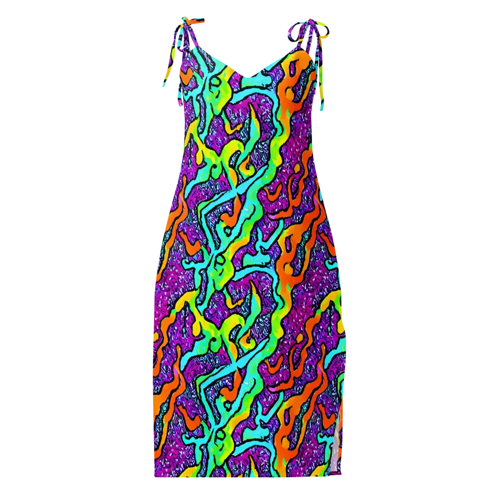 Acid Rhapsody on Slip Dress — Front