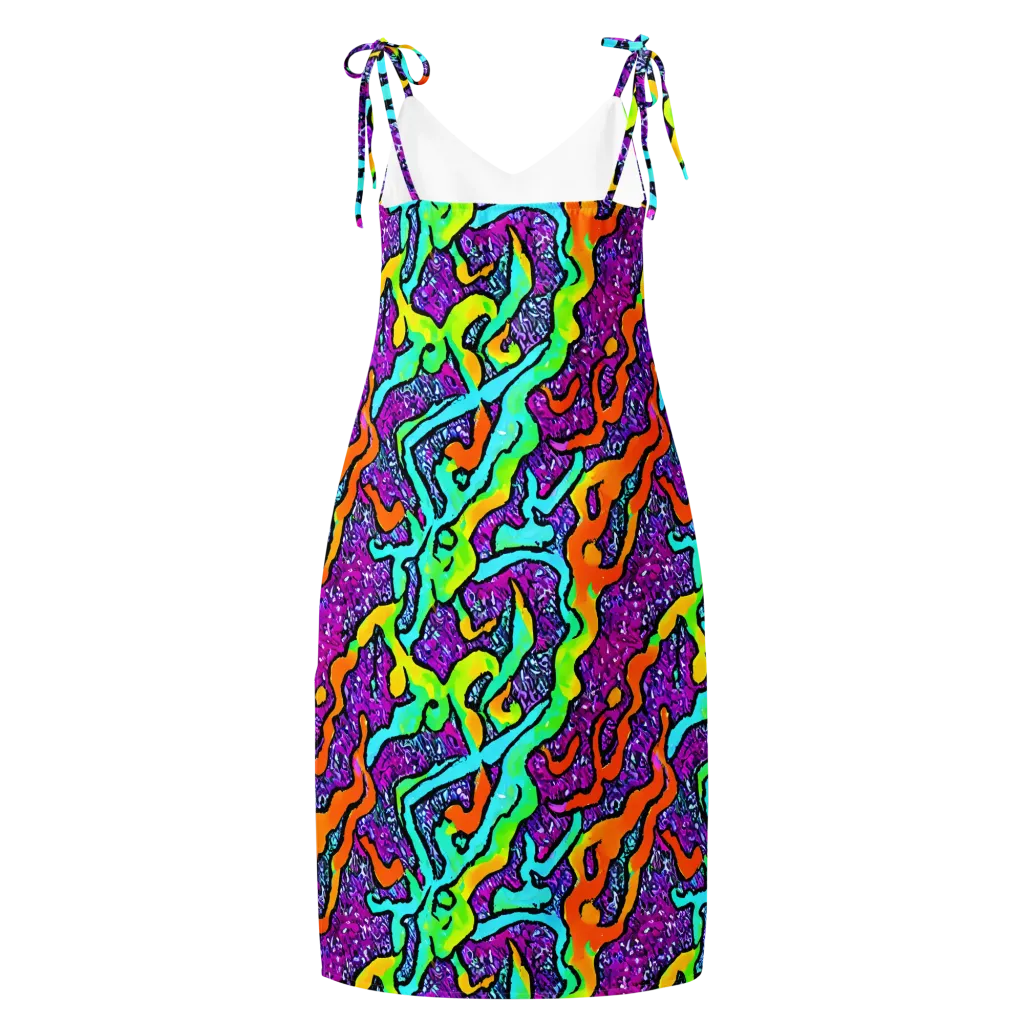 Acid Rhapsody on Slip Dress — Back