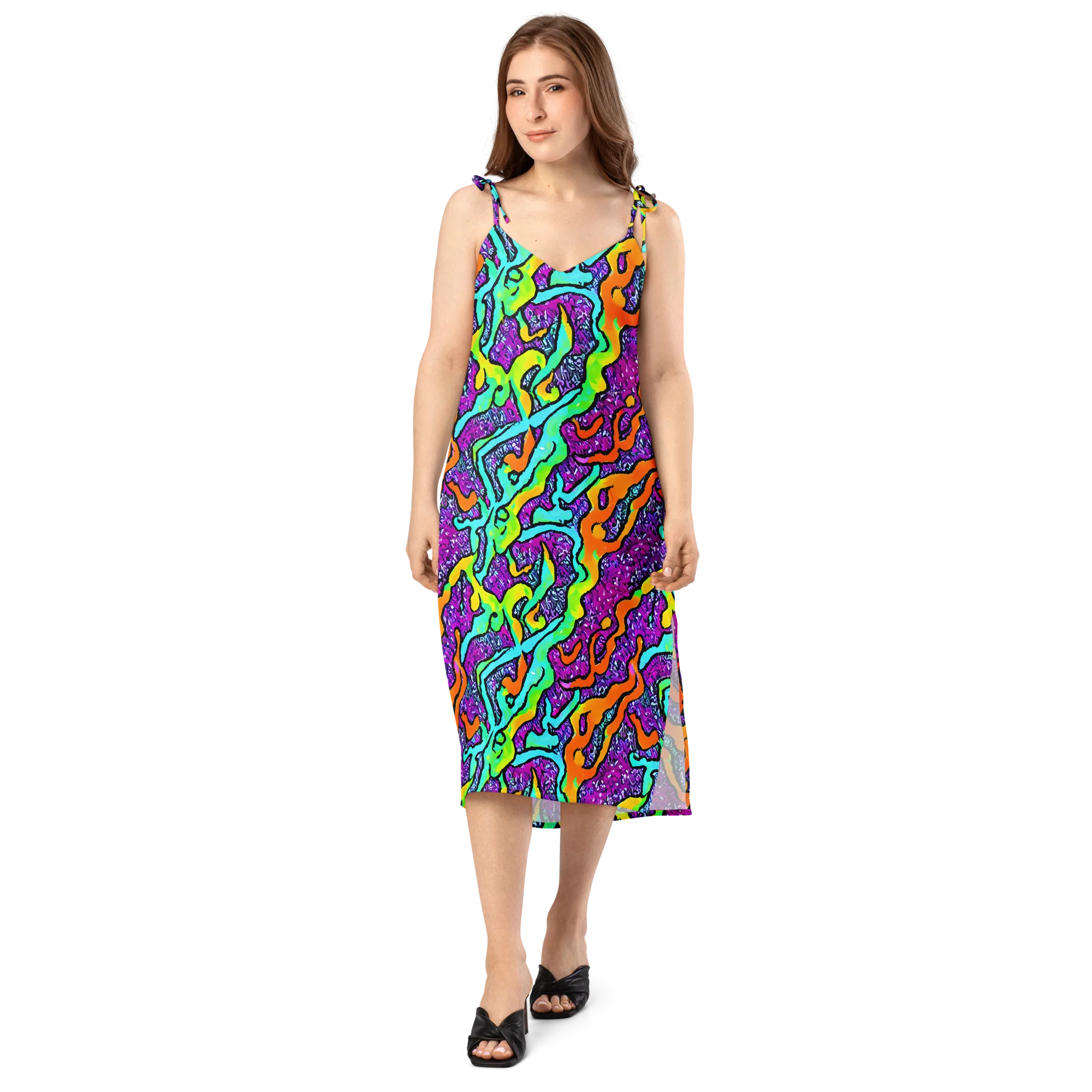 Acid Rhapsody on Slip Dress — Front