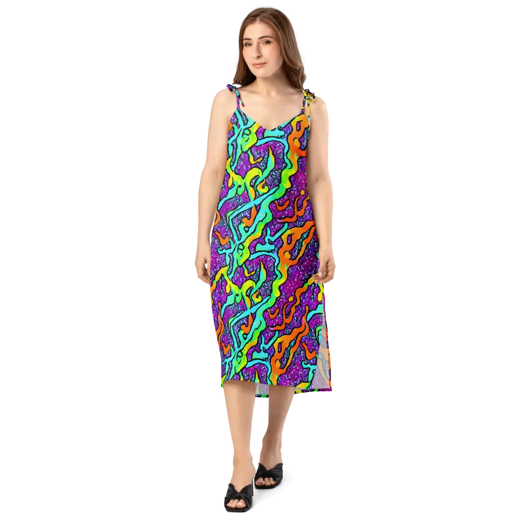 Acid Rhapsody on Slip Dress — Front