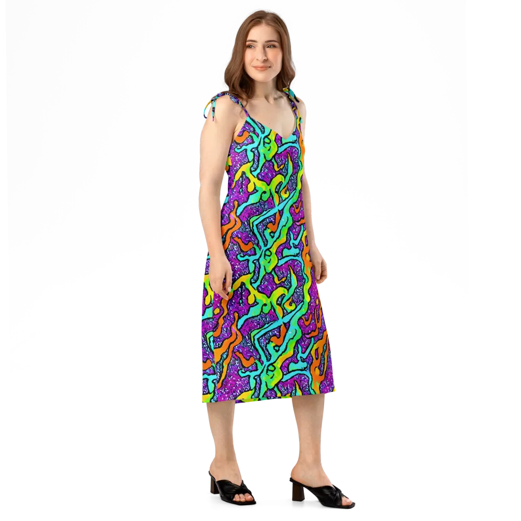 Acid Rhapsody on Slip Dress — Right Front