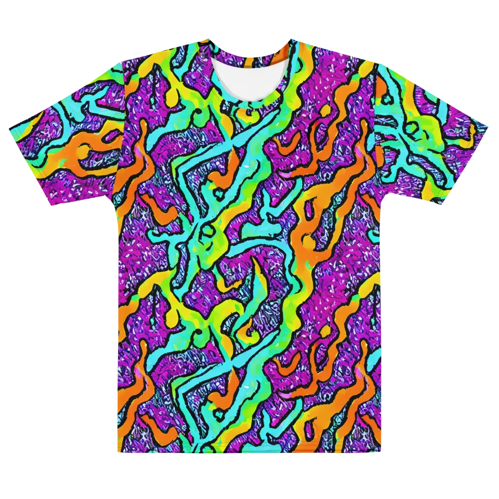 Acid Rhapsody on Men's Cotton Crew Neck T-Shirt — Front