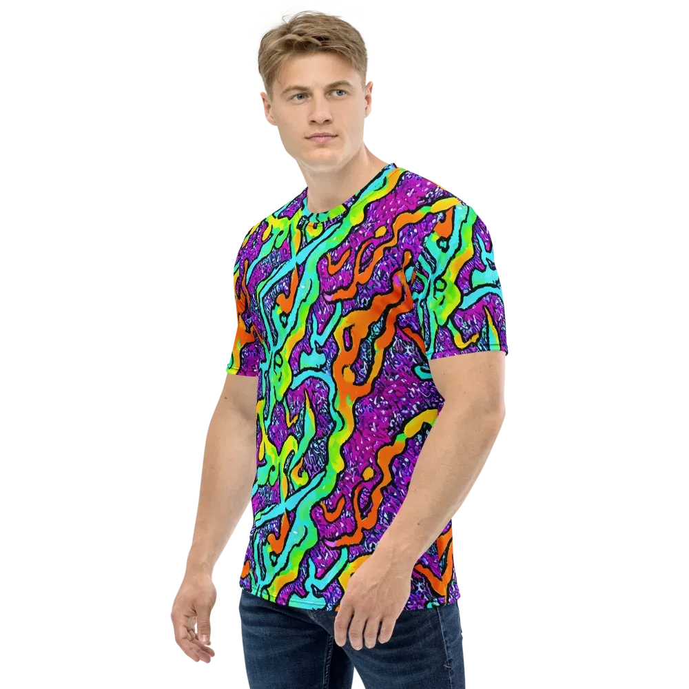 Acid Rhapsody on Men's Crew Neck T-Shirt — Left