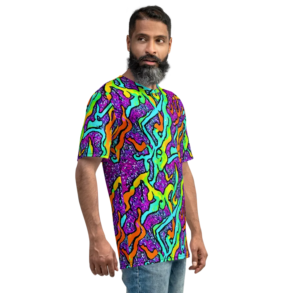 Acid Rhapsody on Men's Crew Neck T-Shirt — Right