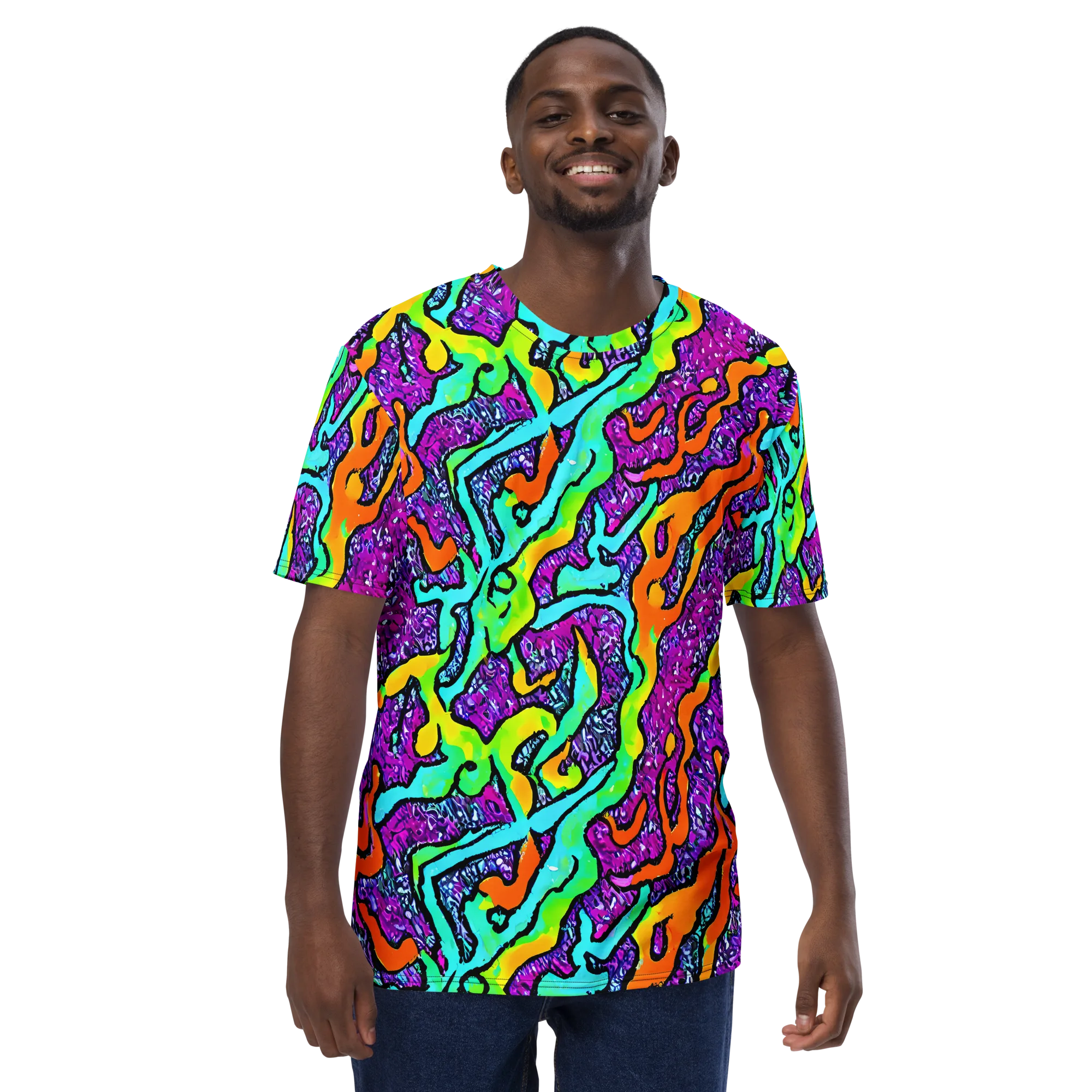 Acid Rhapsody on Men's Crew Neck T-Shirt — Front