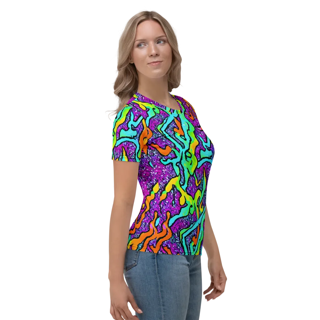 Acid Rhapsody on Women's Crew Neck T-Shirt — Right