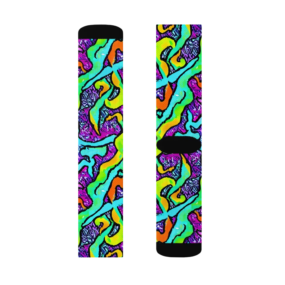 Acid Rhapsody on Socks — Left Sock