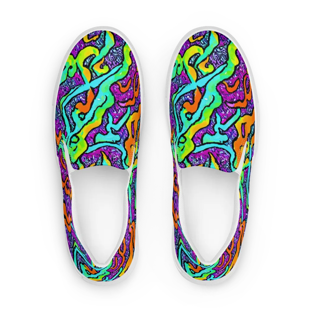 Acid Rhapsody on Women's Slip-On Canvas Shoes — Front