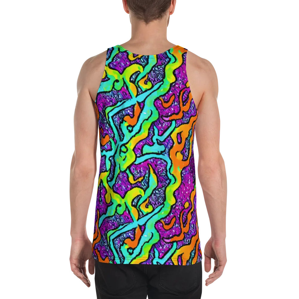 Acid Rhapsody on Men's Tank Top — Back