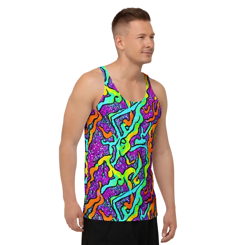 Acid Rhapsody on Men's Tank Top — Right Front