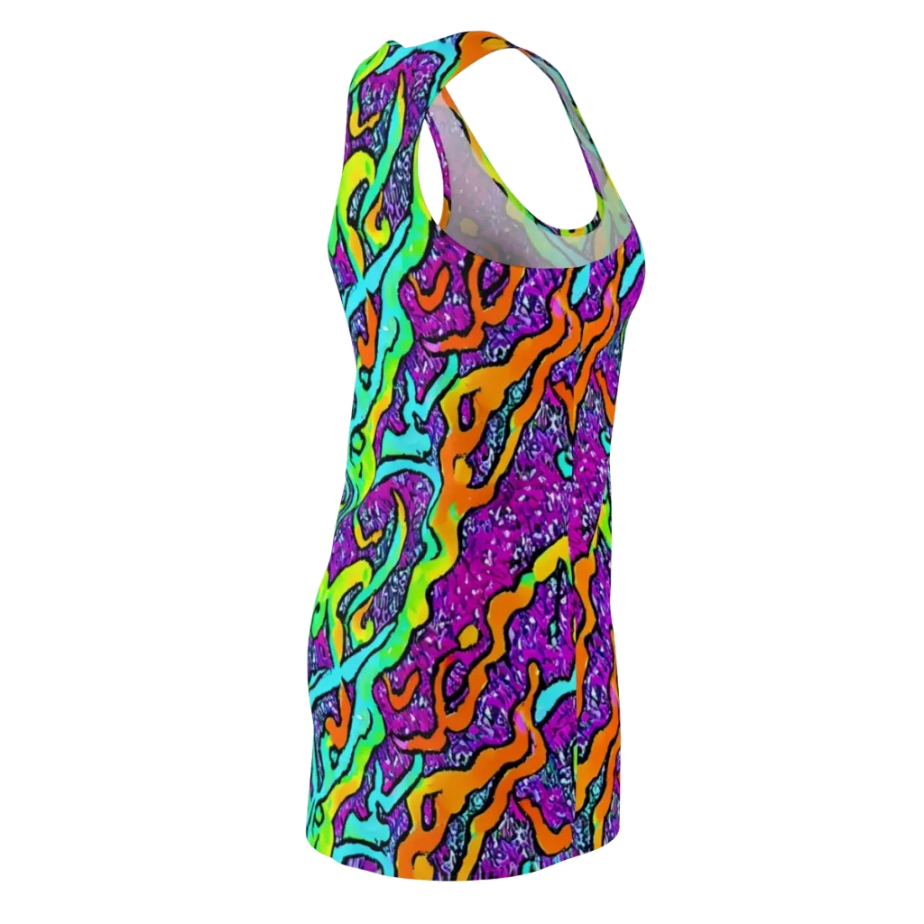 Acid Rhapsody on Racerback Dress — Back Side